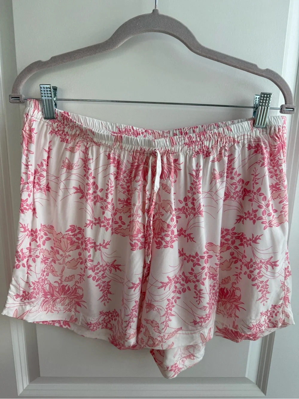 Piyama Maggie Pyjama Set Summer Toile Pink Pajamas Loungewear Sleep Cottage XL